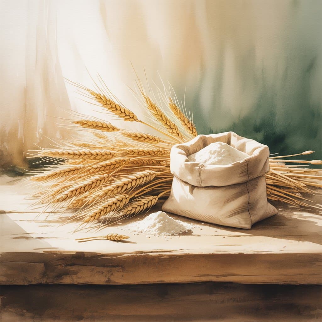 麥穗插畫